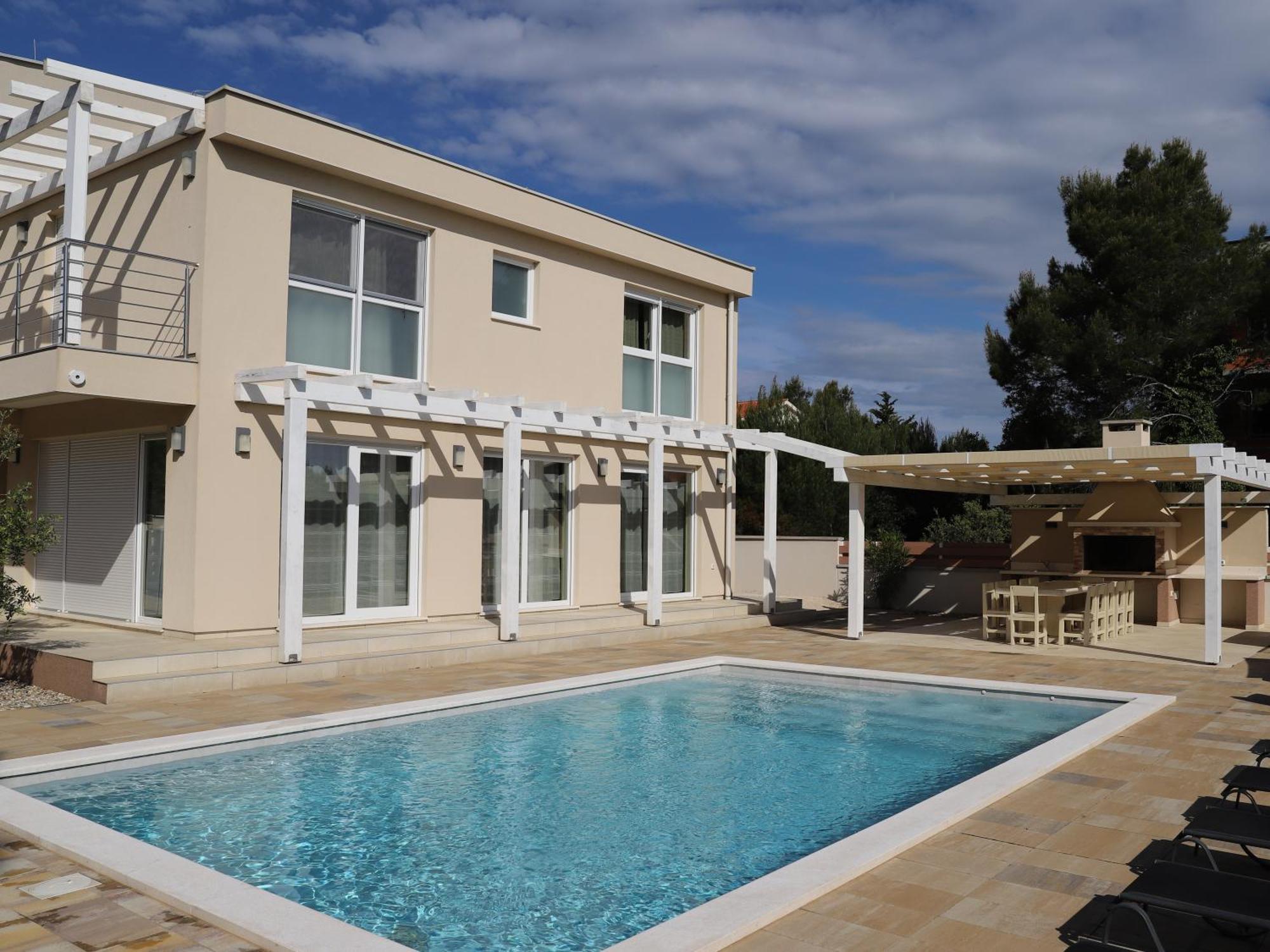 Villa Olivia - New And Modern House With Pool, Souna, Jacuzzi & Playground, Liznjan - Istra Bagian luar foto